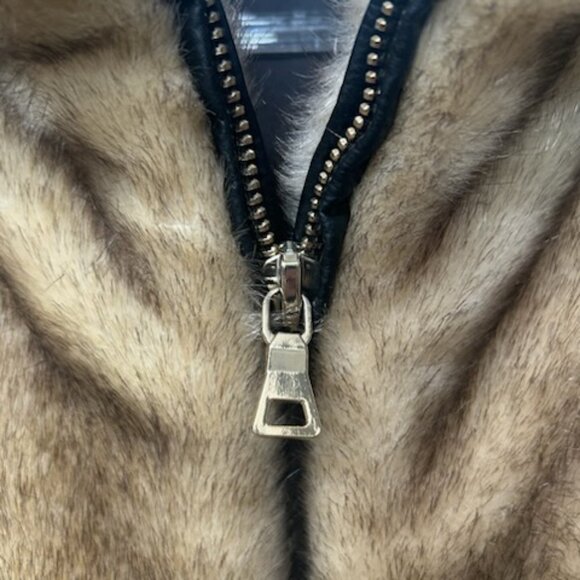 NWOT Zara Luxurious Fall Winter Faux Fur Blond Mink Jacket Coat - Picture 6 of 16